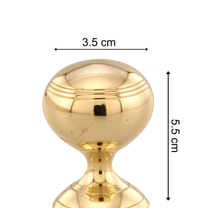 Pomello in Ottone a Sfera Rigato Medio per la vendita all'ingrosso da parte di Alza