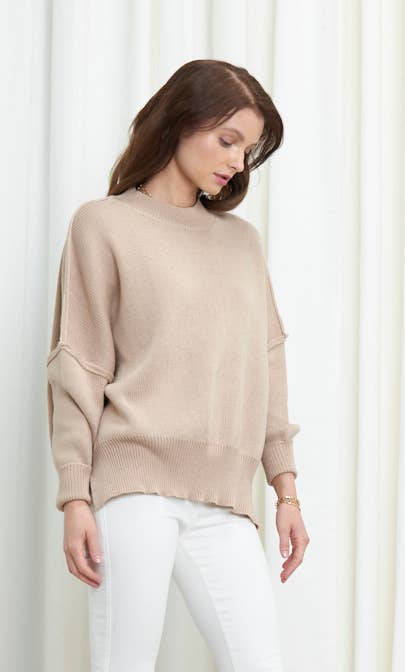 Newbury Kustom - Wholesale Tunic Sweater - Women's - 10319A -Slouchy silhouette  pullover sweater15