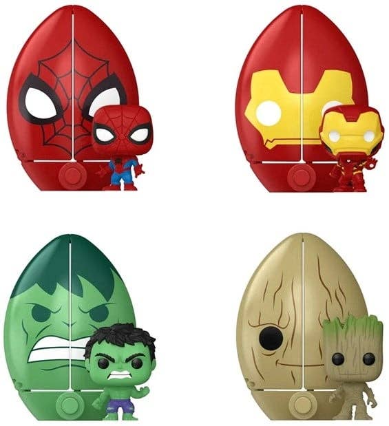 KIDDY-MOOV - Wholesale Figurine Toy - Kids - POP! Marvel Pocket Easter Eggs, Assortment of 4/122