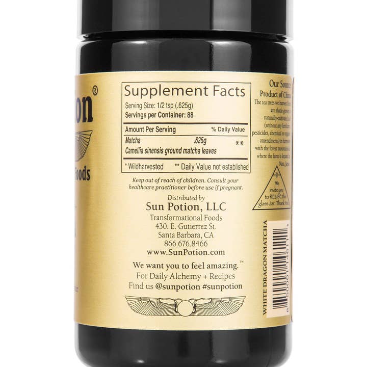Sun Potion - Wholesale Health/Detox Tea - White Dragon Matcha1