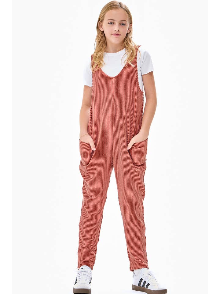 Good Girl - Wholesale Jumpsuit - Kids - Embossed Rib Sleeveless Jumpsuit /Overall /Onesie7