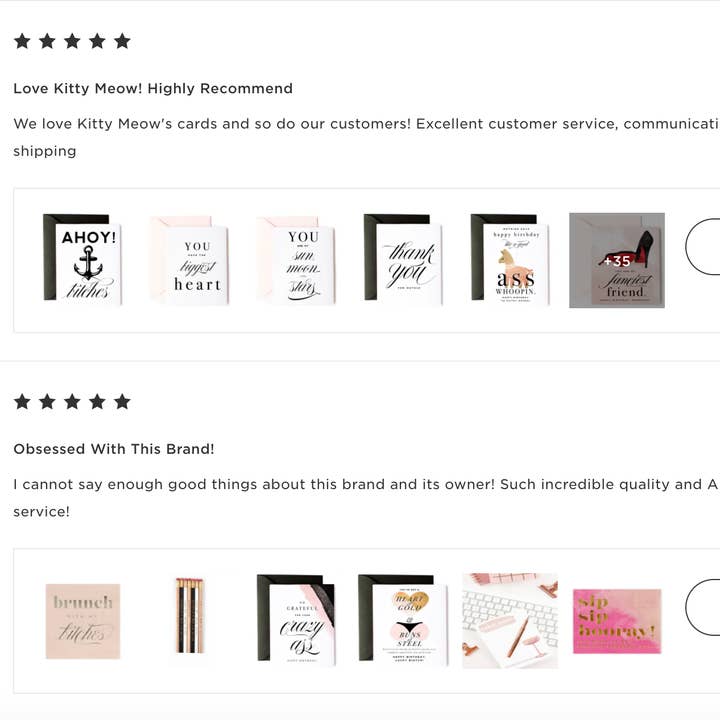 Kitty Meow Boutique - Wholesale Birthday Card - Heart of Gold Buns of Steel - Funny Greeting Card for Bestie2