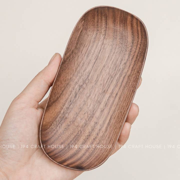 Bandeja Pequeña de Madera de Nogal - Decoración del Hogar y Regalos para venta al por mayor de 194 Craft House