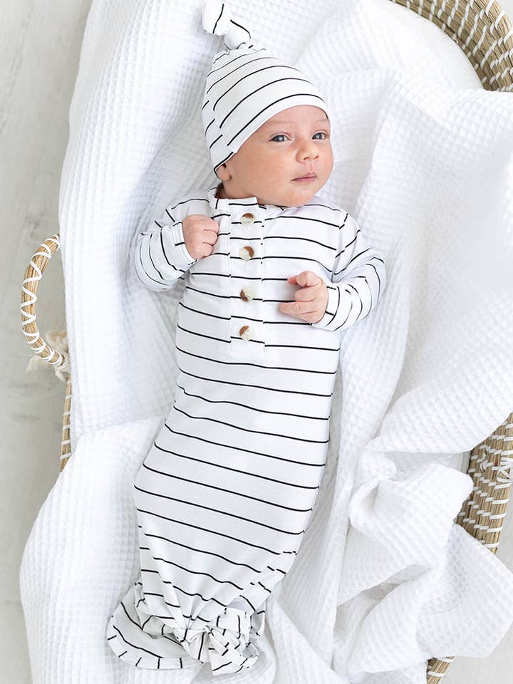 Stroller Society - Vente Ensemble gigoteuse – bébé - Vêtements pour nouveau-nés - Ensembles de robe et chapeau pour bébé - Vêtements pour bébé11