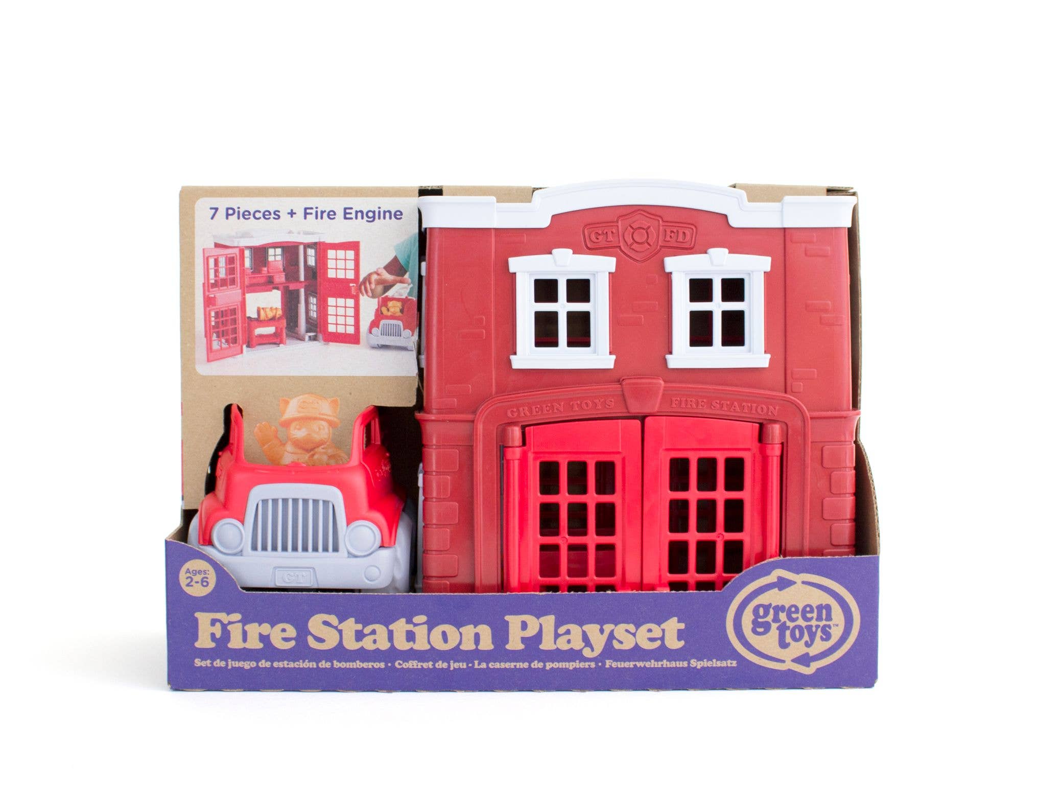 Green Toys - Wholesale Toy Set - Kids - Fire Station Playset1