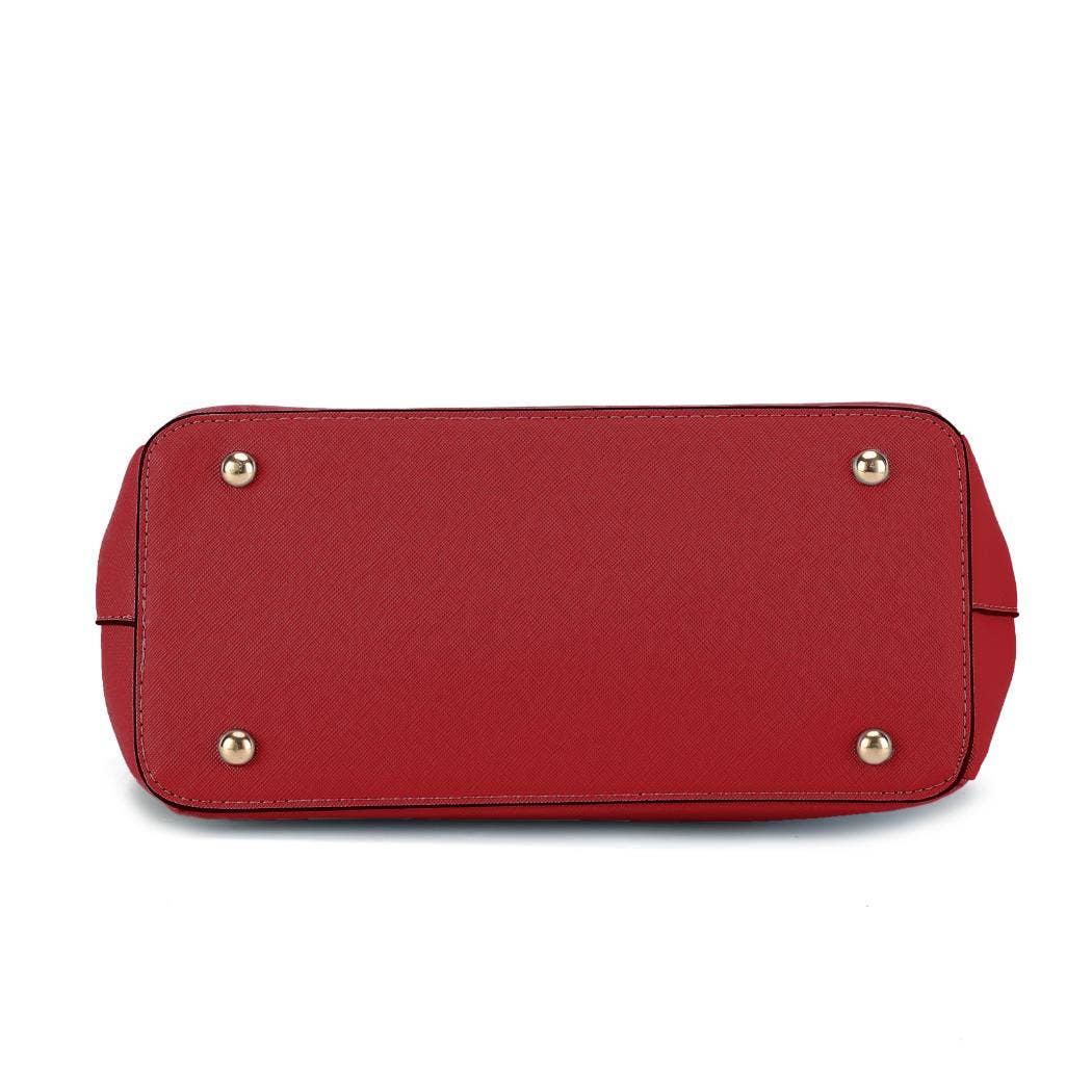 MKF Collection - Wholesale Satchel - Women's - Ruth Vegan Leather Women Satchel Bag with Wallet by Mia K28