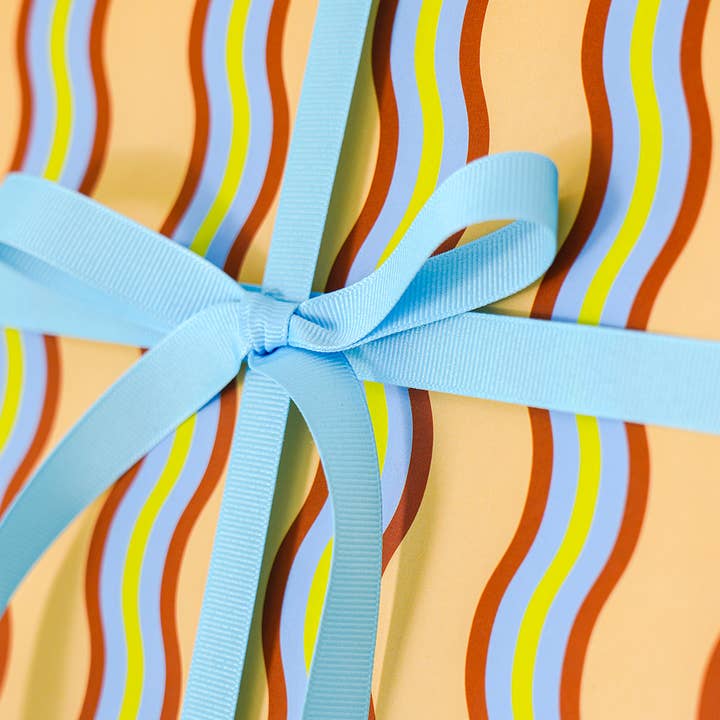 Muchachi - Wholesale Wrapping paper roll - Butter Noodle Wrapping Paper - Roll of 3 Sheets1