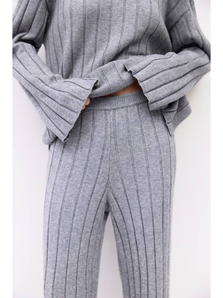 MOD REF - Wholesale Pants - Women's - The Dakota Pants | Ribbed Knit Lounge Pants8
