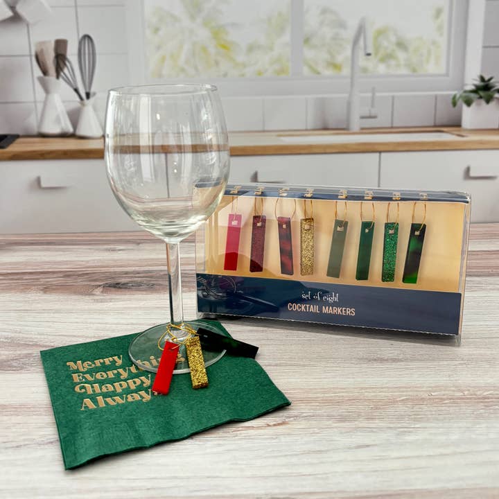 Mod Lounge Paper Company - Wholesale Disposable Napkin - Merry Everything Happy Always Cocktail Beverage Napkin3