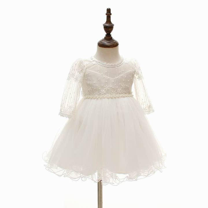 Nicolette's Couture - Vendita all'ingrosso Vestito - Bambini - Abito Sarah con ricamo floreale e scollo a V4