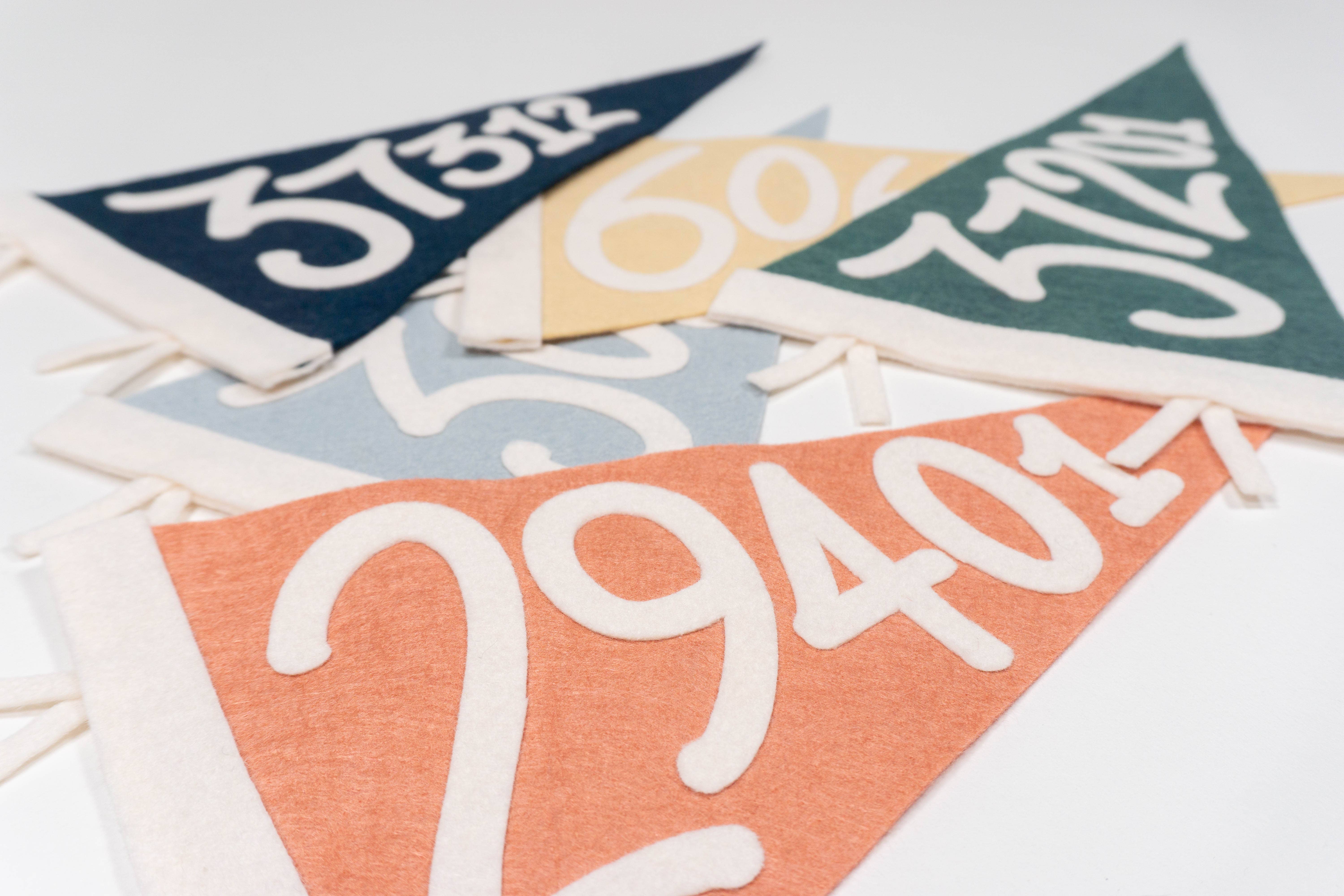 traveldashery - Wholesale Banner - aangepaste postcode wimpel26