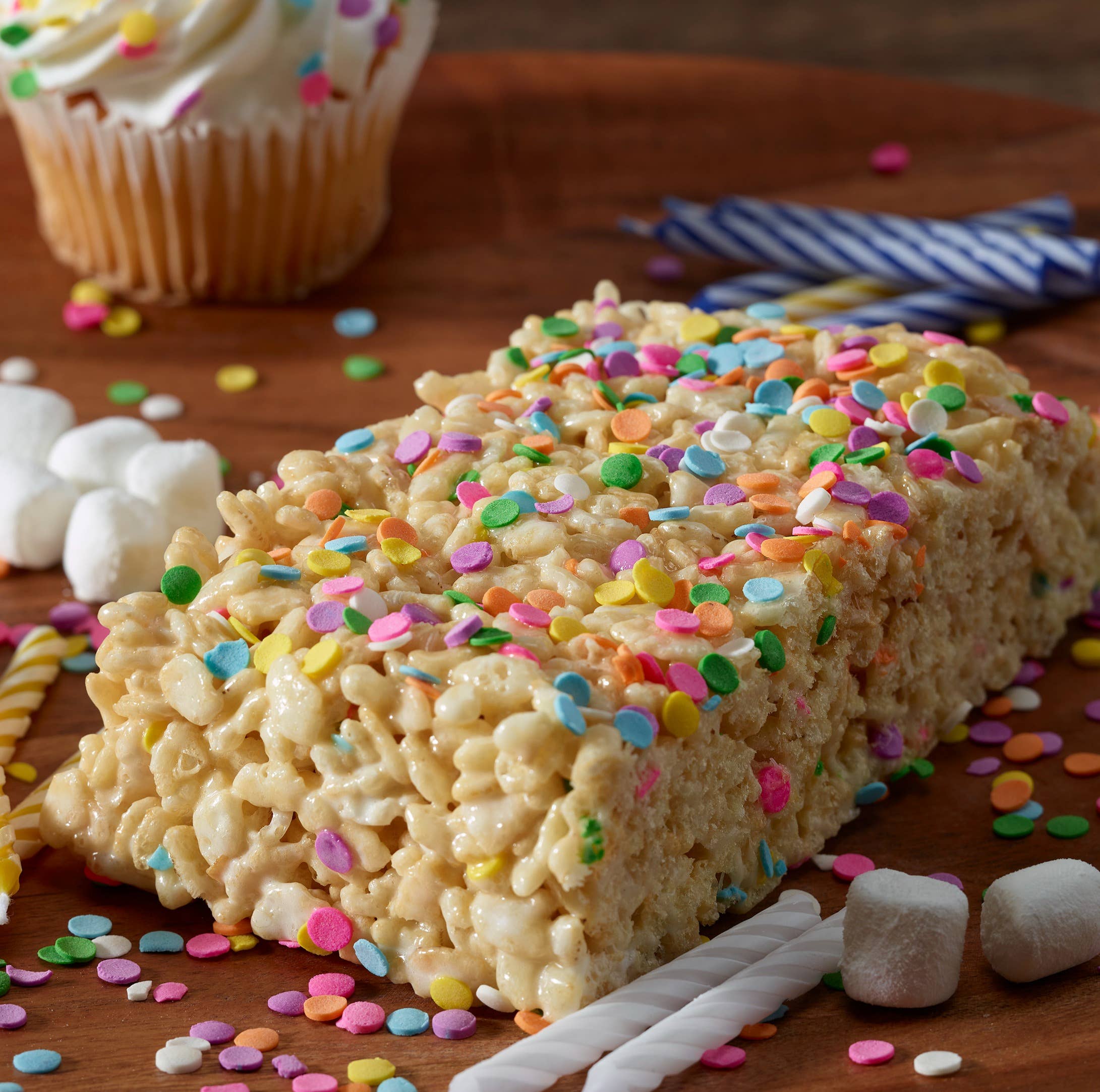 Mighty Mallow Crispie Treats - Wholesale Marshmallow - Birthday Cake Crispie Treat1