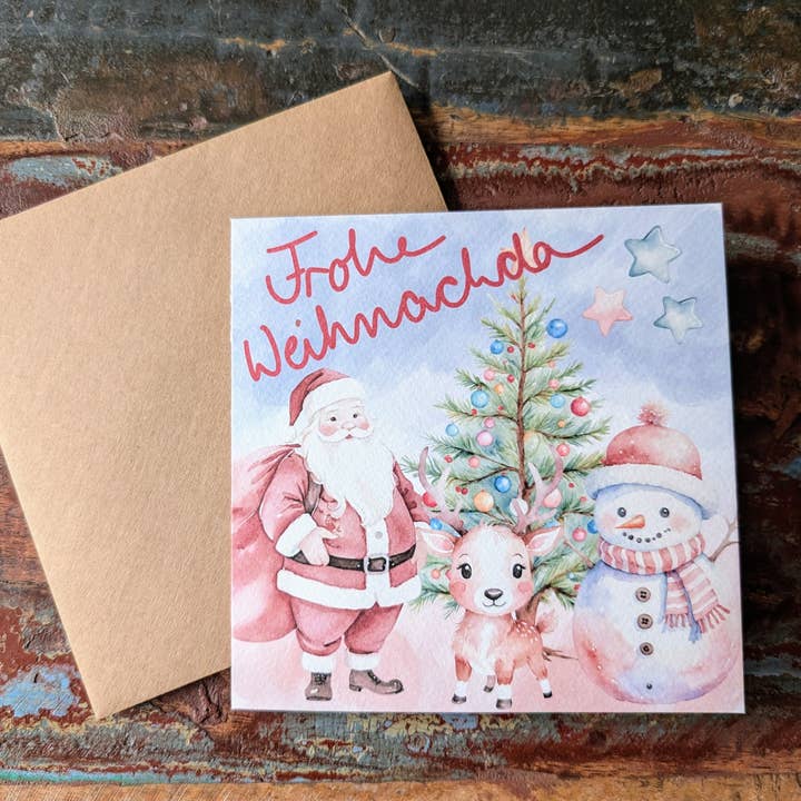 Weihnachtskarte - Schwäbische Grußkarte für den Großhandel von eiwandfrei