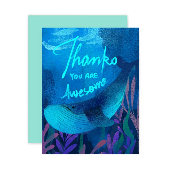 Tack Whale Card för wholesale av The Little Red House