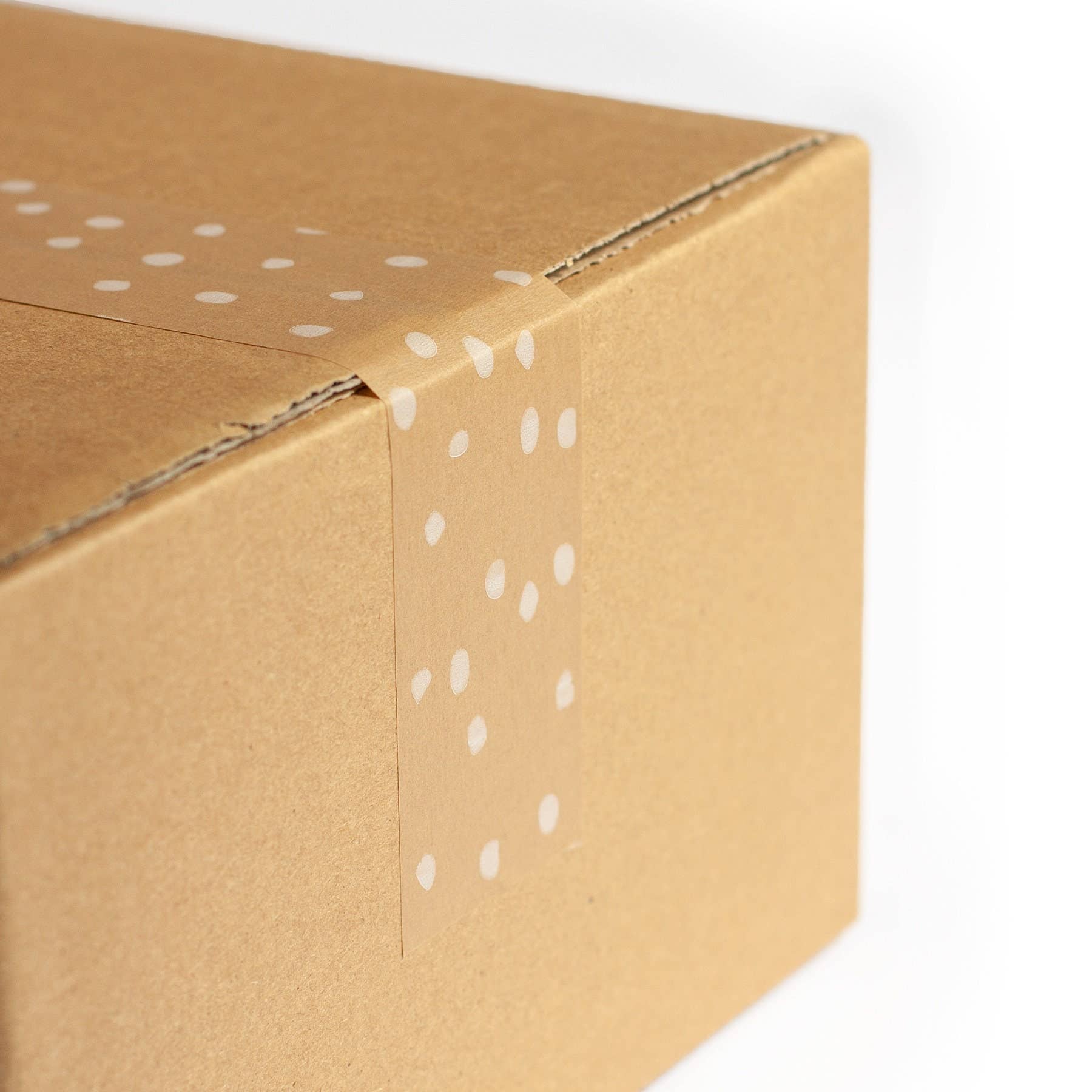 Packplan – Fita por atacado – Fita de embalagem - Fita kraft estampada com bolinhas3