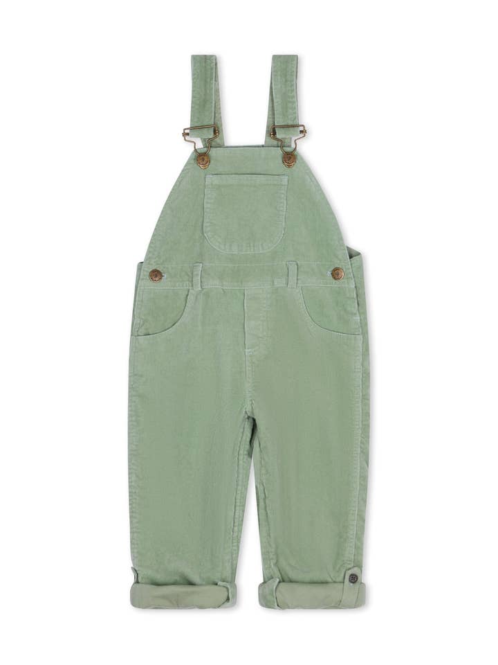 Sage Corduroy Dungarees for wholesale by Dotty Dungarees
