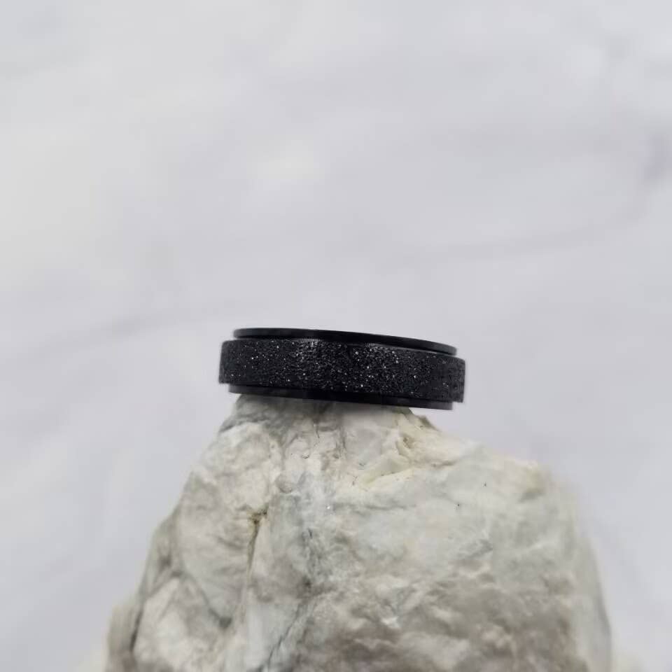 The Pretty Jewellery - Wholesale Band/Stacked Ring - Stainless Steel Anxiety Spinner Rings - Sizes 6 - 131