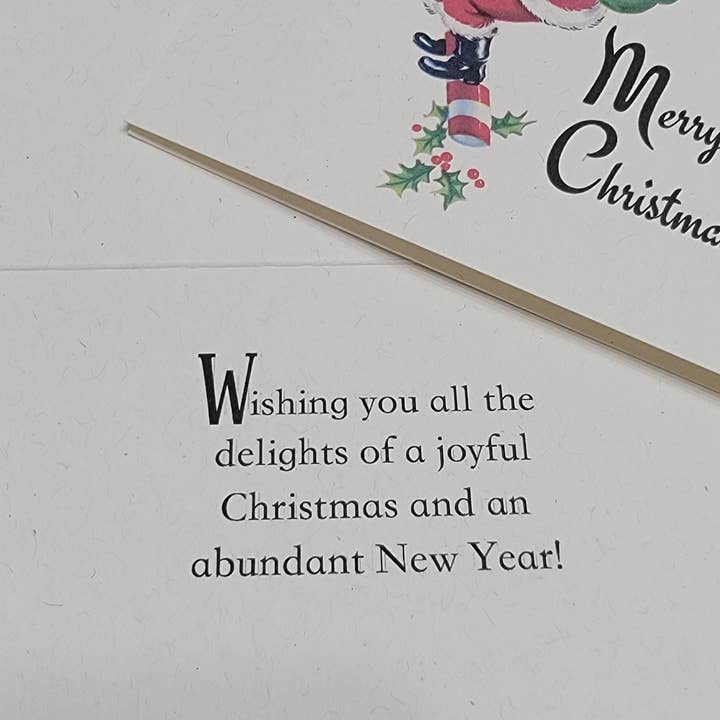 Superior Dry Goods - Wholesale Christmas Card - "Retro Christmas" Recycled Greeting Card Set of 12, Vintage12