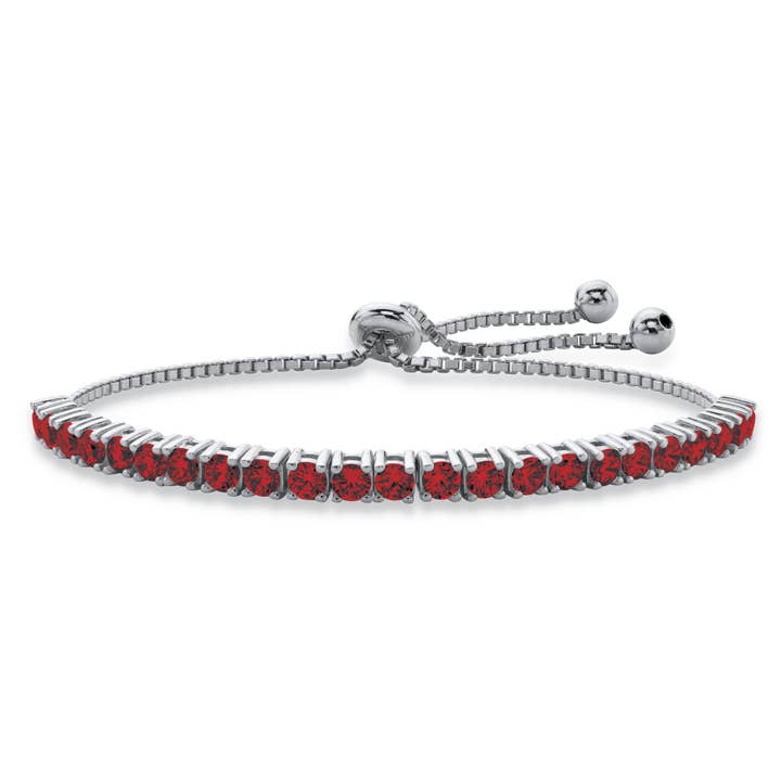 Simulated Birthstone Crystal Bracelet with Bead Accents for wholesale by PalmBeach Jewelry