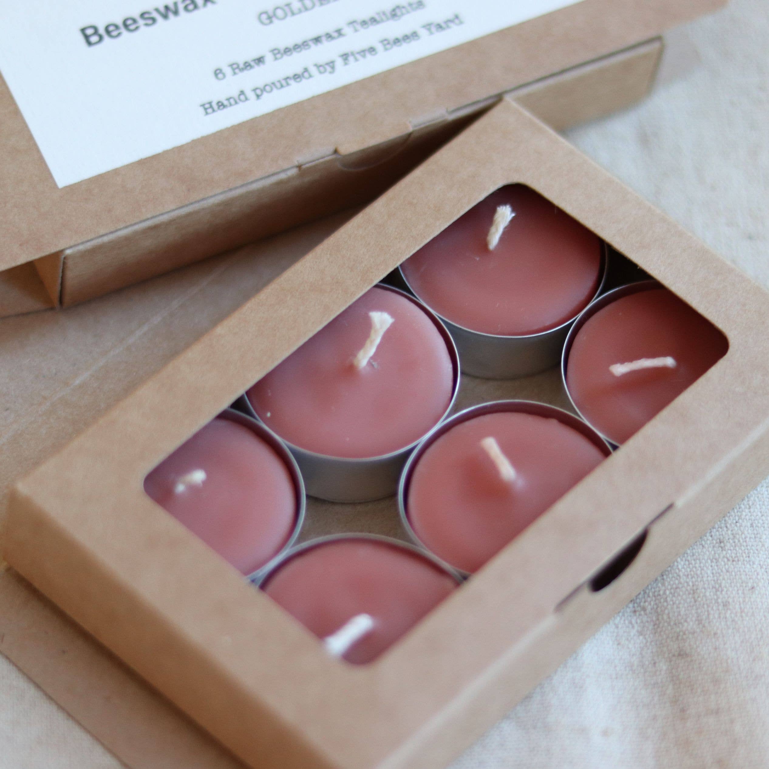 Five Bees Yard - Wholesale Theelichtjes - Theelicht Cadeauset | Verpakte Kaarsen | Set van Theelichtjes | Eco Kleurstoffen9