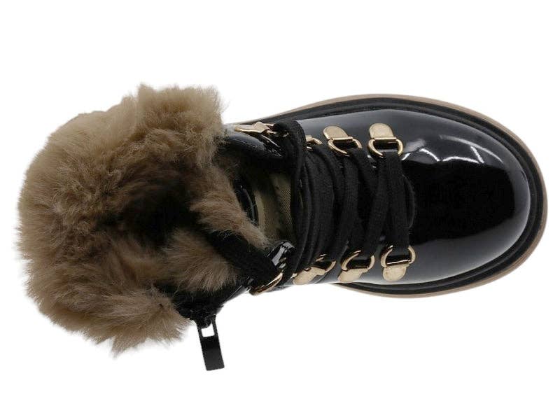 BeShoes Distribuição – Großhandel Stiefel – Kinder – Schwarzer Jugend-Trekkingstiefel Beppi-22095602