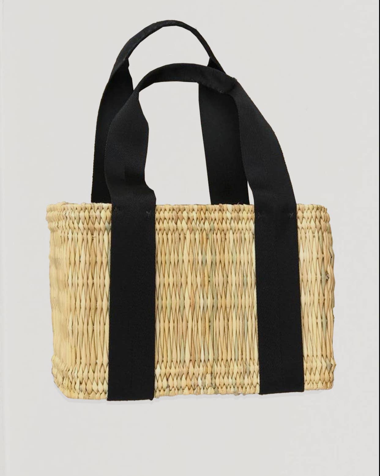 MIRAMAR Store - Wholesale Strandtas - Rieten mandtas met zwarte of witte handvatten1