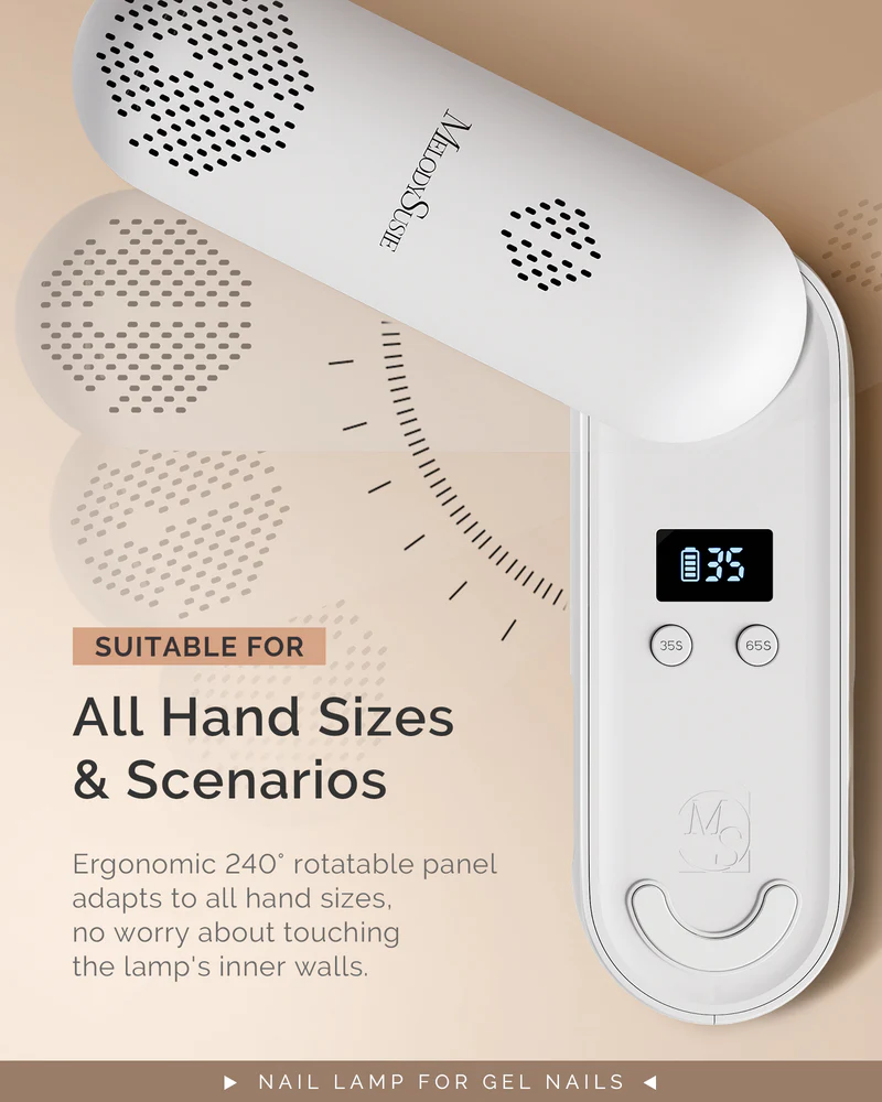 MELODYSUSIE - Wholesale Electronic Skincare Device - P-Plus20F UV Protection Rechargeable UV/LED Nail Lamp6