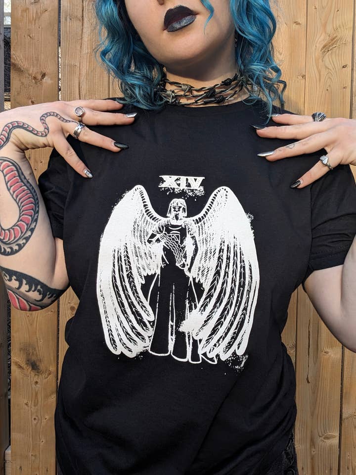 RaccoonGuts - Wholesale Screen Printed T-Shirt - Women's - Temperance
Gothic Alt Tarot Printed T-shirt2