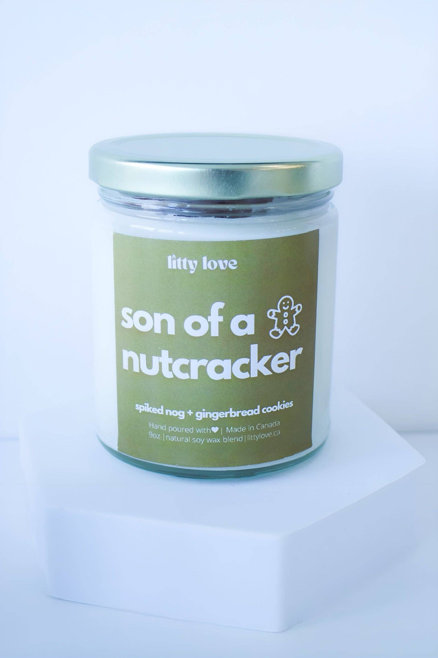 litty love - Wholesale Jar/Filled Candle - Son of a nutcracker - 9oz candle