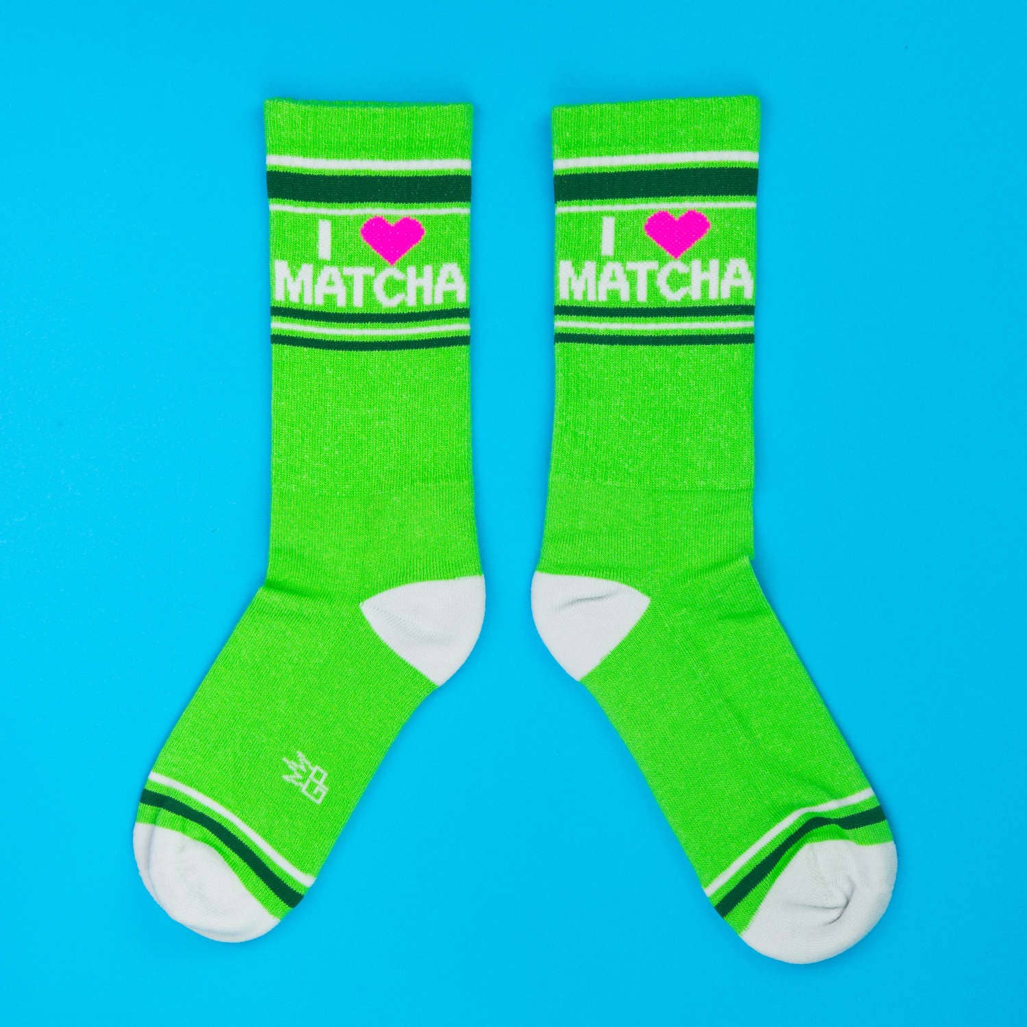 Gumball Poodle – wholesale Socks – Unisex – I ❤️ Matcha Gym Crew Socks4