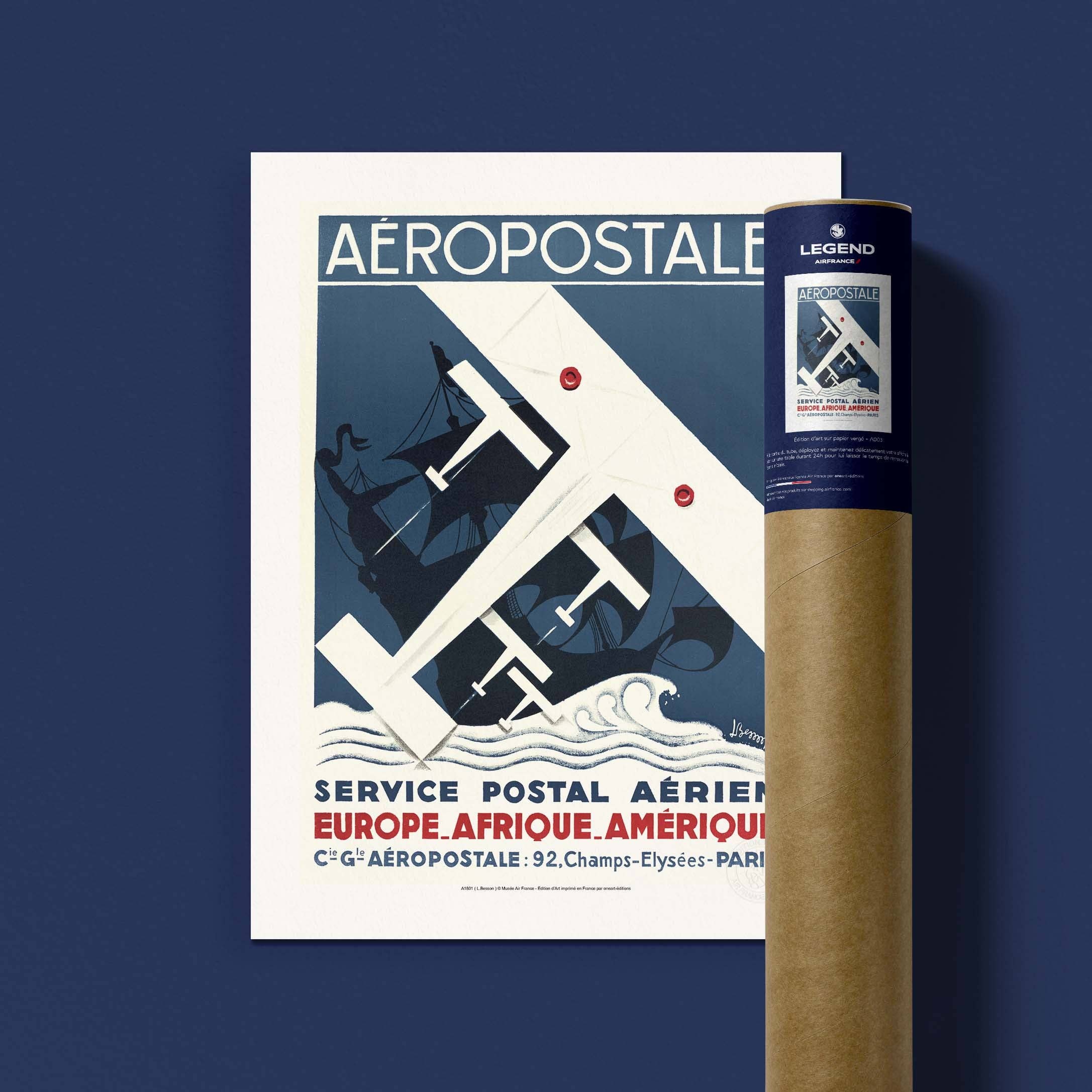 Oneart - Wholesale Poster - Air France Aéropostale Poster / Postal Service - AFL18010