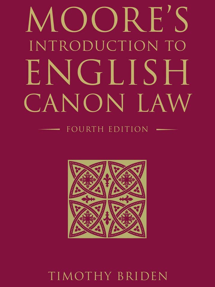 Introducción al Derecho Canónico Inglés de Moore por Timothy Briden para venta al por mayor de Boon Books
