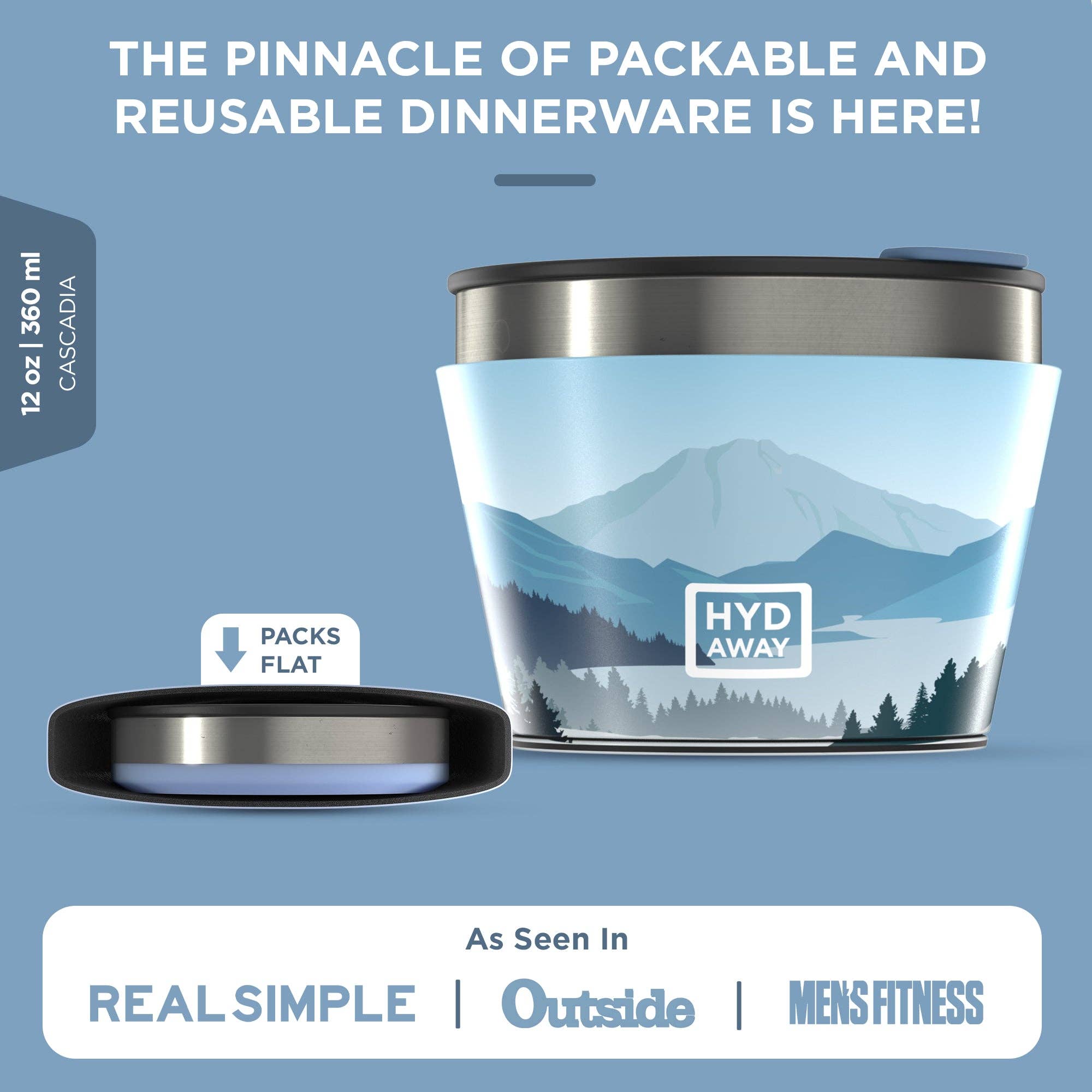 HYDAWAY – Tigela por atacado – Tigela isolada dobrável | 360 ml (1,5 xícara)25