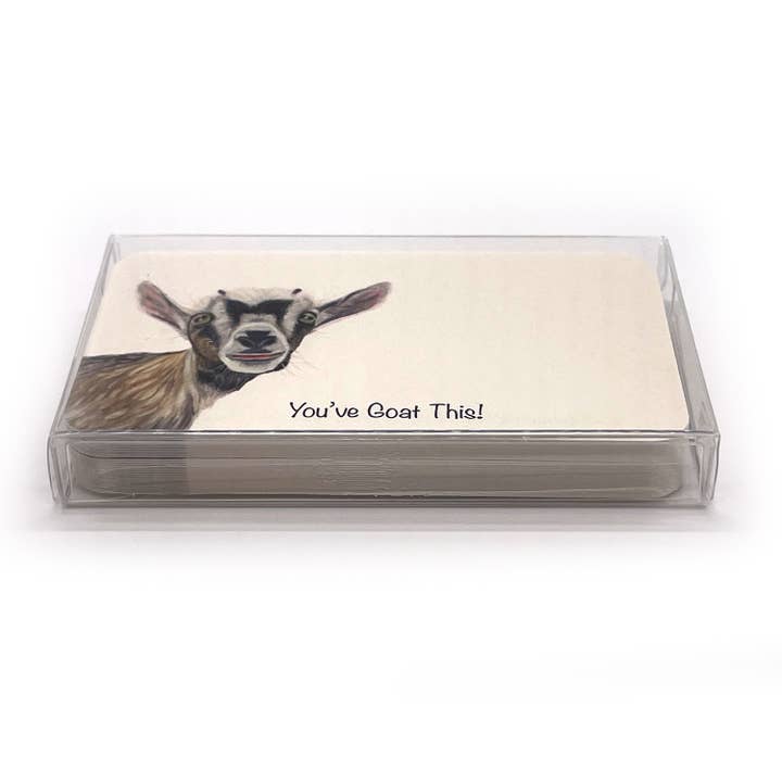 Woollybear Travels - Wholesale Stationery/Notecard Set - Pawsitive Notes- Baby Goat (Lunch Box Notes)4