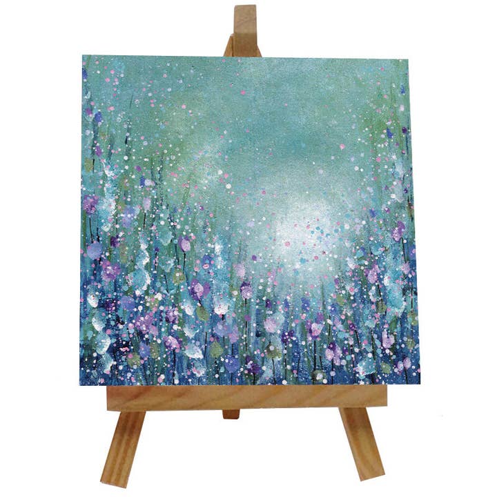 Mooie bloemen tegel met ezel voor wholesale door Emily Ward Art