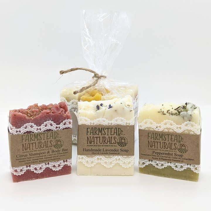 3 Soap Gift Pack - Bulk Orders - Farmstead Naturals for wholesale by Farmstead Naturals