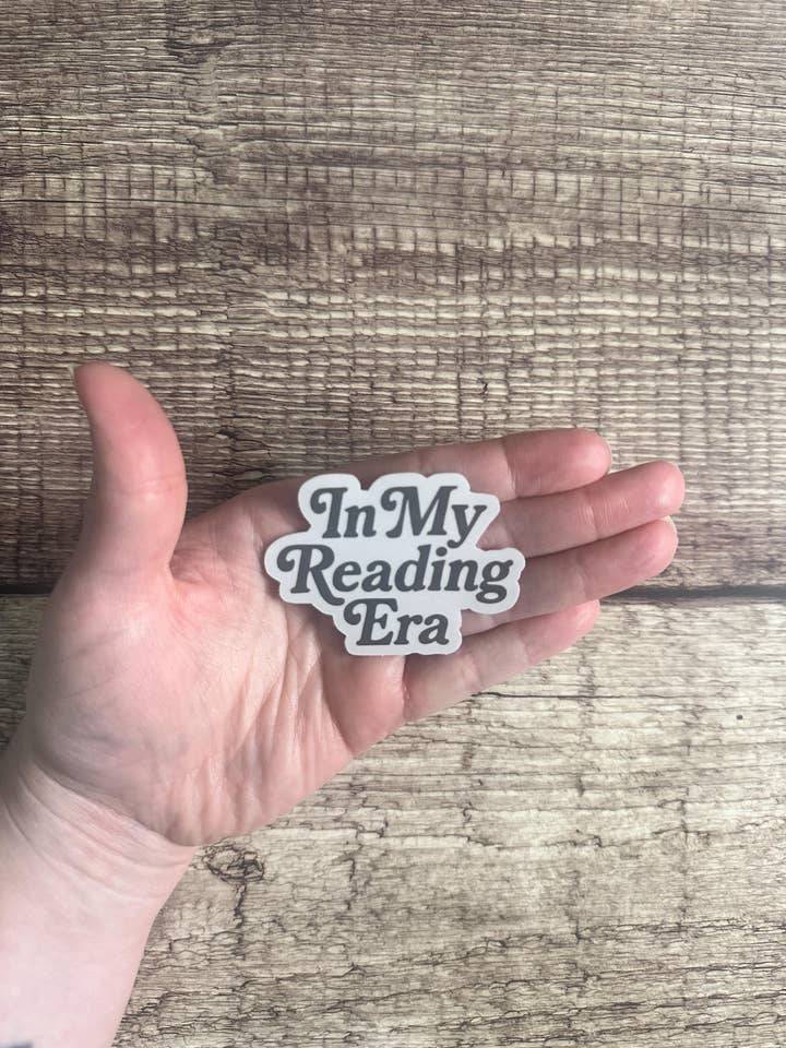 Book Lover Humor: In My Reading Era Sticker - Waterproof Vinyl Decal for wholesale by Laura Dawn Designs