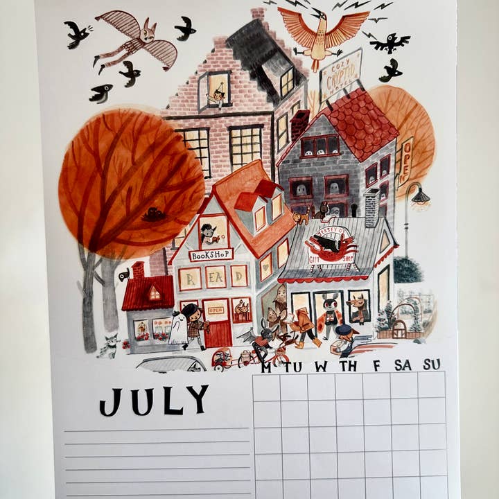 Shelley Couvillion - Wholesale Calendar - Spooky Cute Calendar6