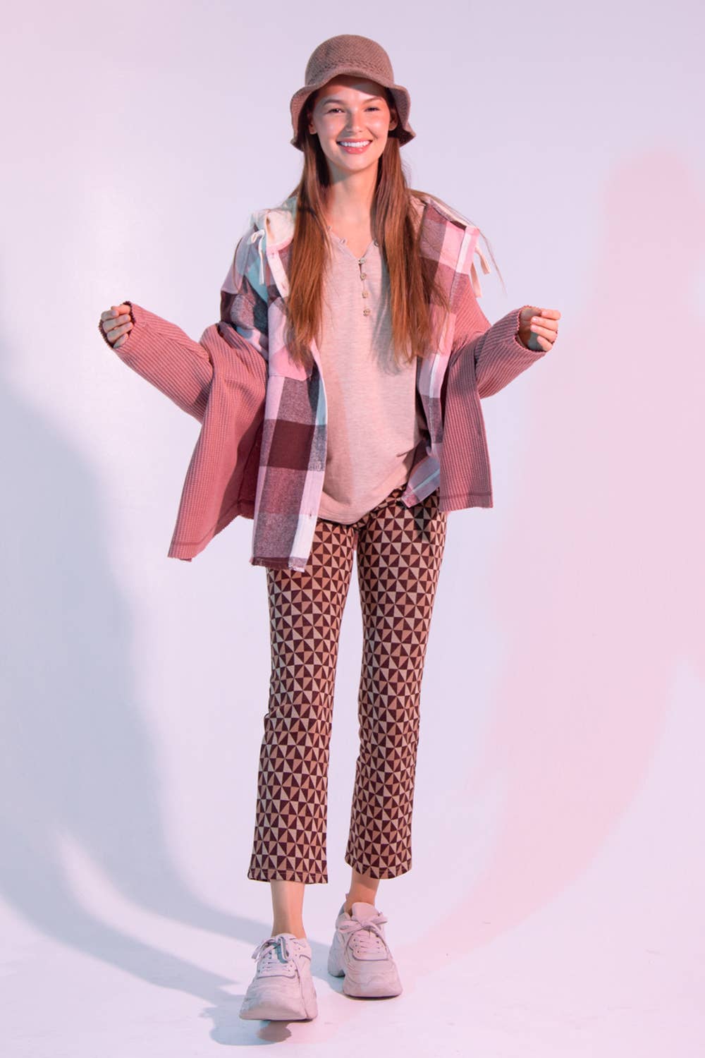 VERY J – Calças - Mulher por atacado – Calça fit de leggings estampada NP700955