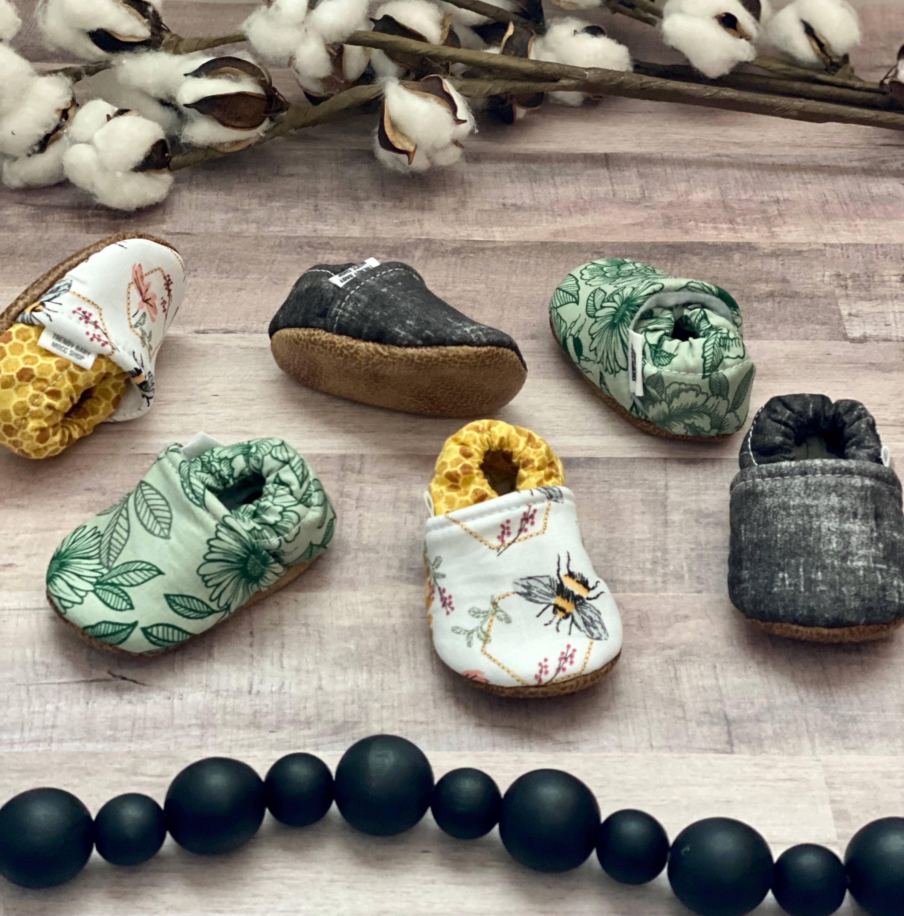 Trendy Baby Mocc Shop - Vente Mocassins – enfant - Floral printanier vert4