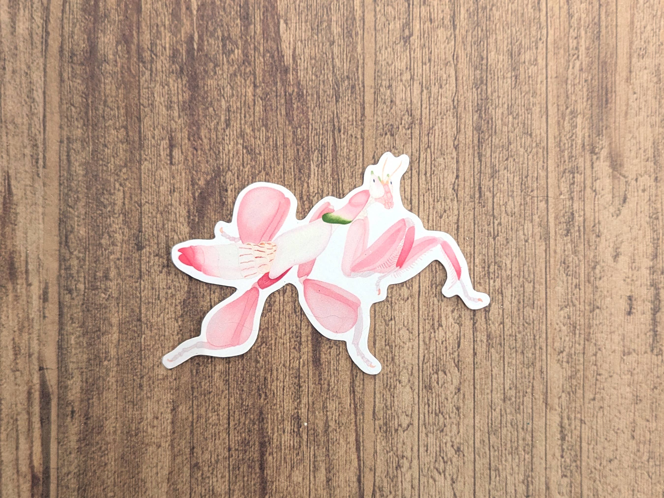 Proper Wolf - Wholesale Sticker - Orchid Praying Mantis Vinyl Sticker Decal2