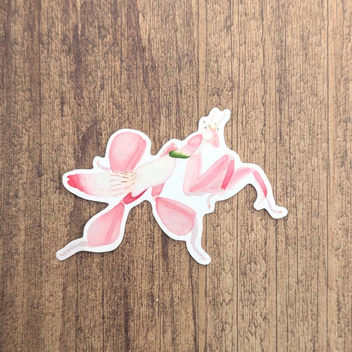 Proper Wolf - Wholesale Sticker - Orchid Praying Mantis Vinyl Sticker Decal2