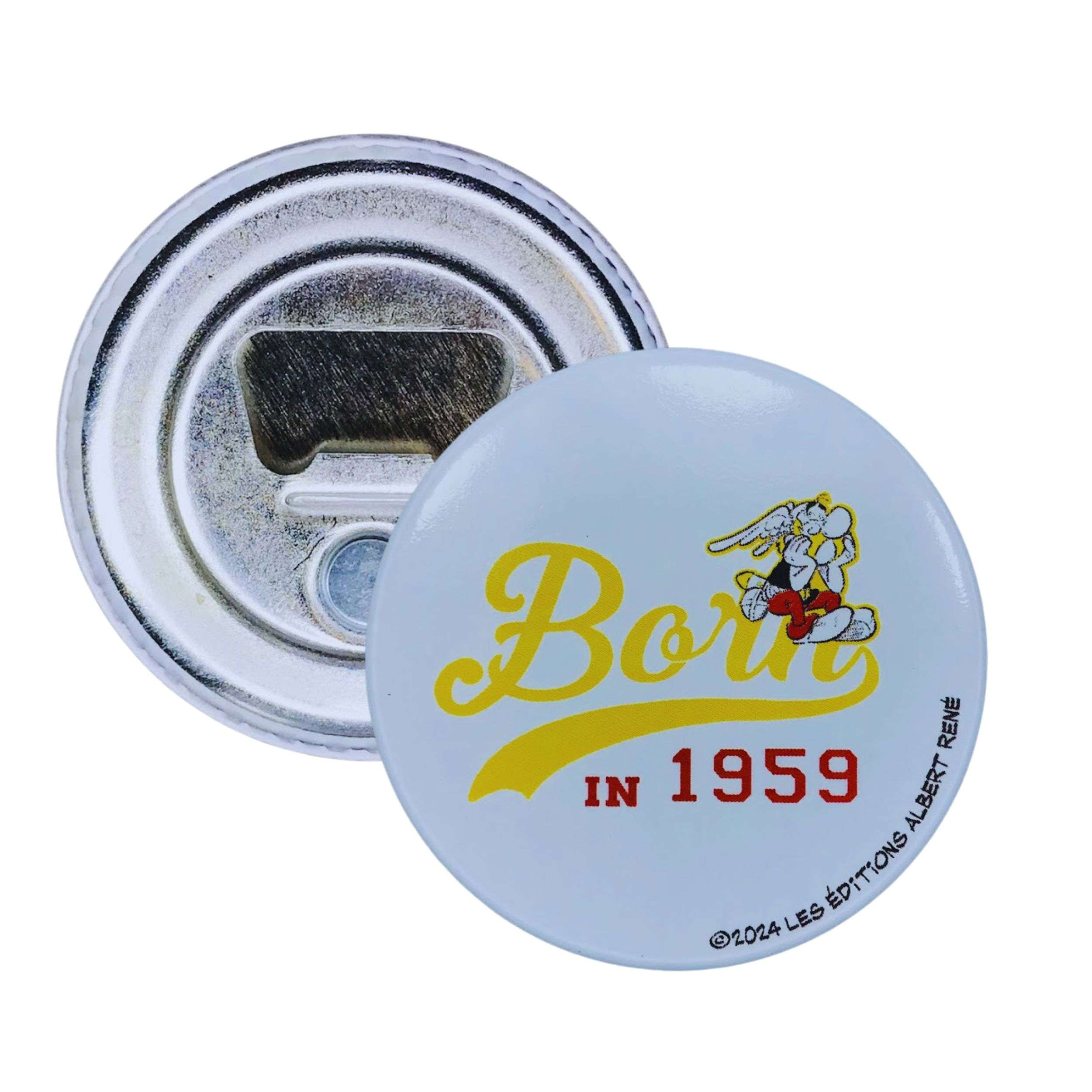 Astur Pins - Wholesale Lapel Pin/Button - Bottle opener-magnet © Asterix - Born 1959 - Yellow Letters - C#970