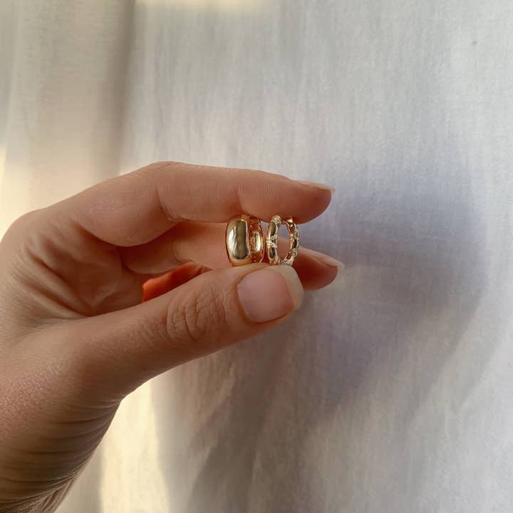 Gold Celaena Mini Hoops for wholesale on Faire