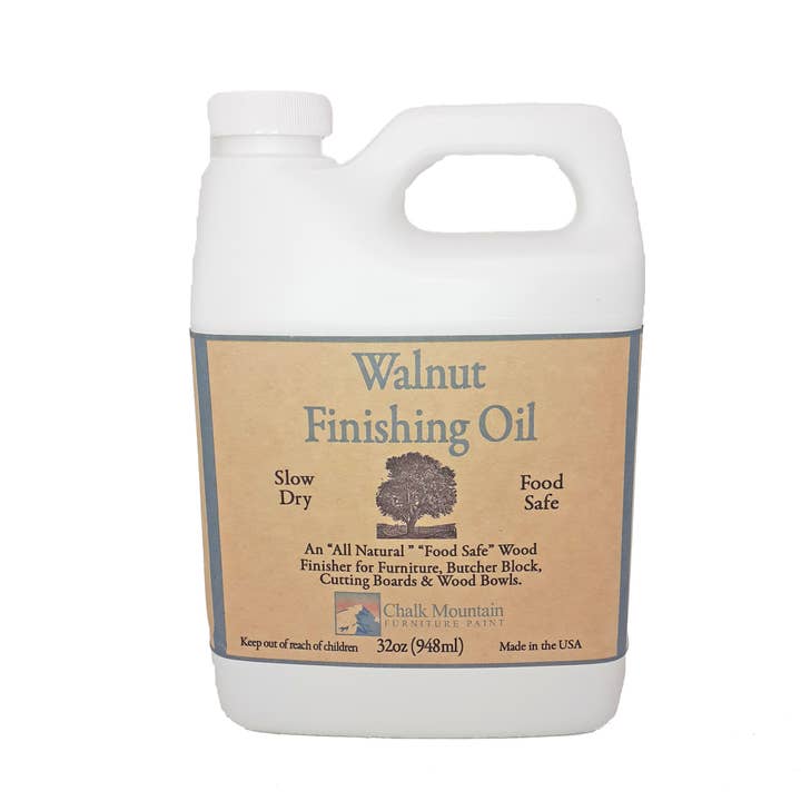 Chalk Mountain Furniture Paint - Wholesale Furniture Wax/Paint - All Natural Walnut Oil Wood Finisher Food Safe 2