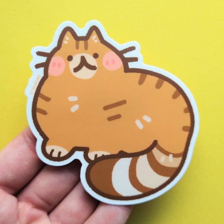 crowlines - Wholesale Sticker - Orange Tabby Cat Sticker0