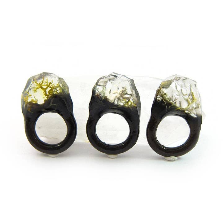 Bague en résine pour terrarium | Taille 4.5 US - Style 2E pour la vente par Squidlicks