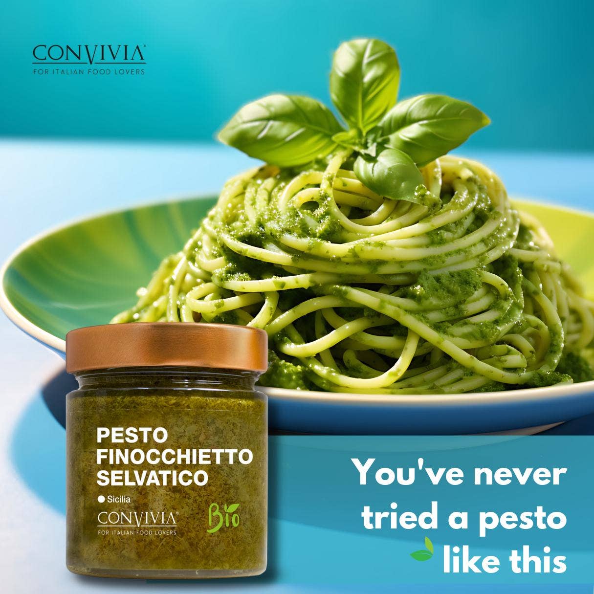 CONVIVIA for italian food lovers - Vente Pestos - Pesto de fenouil sauvage biologique 190g6