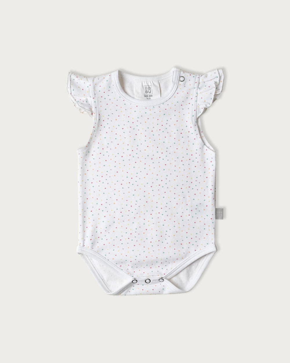 Babu - Wholesale Bodysuit (Non-Footed) - Baby - Organic Cotton Lycra Singlet Bodysuit0