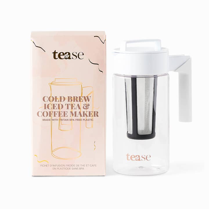 Tease | Wellness Tea Blends + Accessories - Wholesale Pitcher - Cold Brew Tea & Coffee Pitcher, Everyday Kitchen Essential